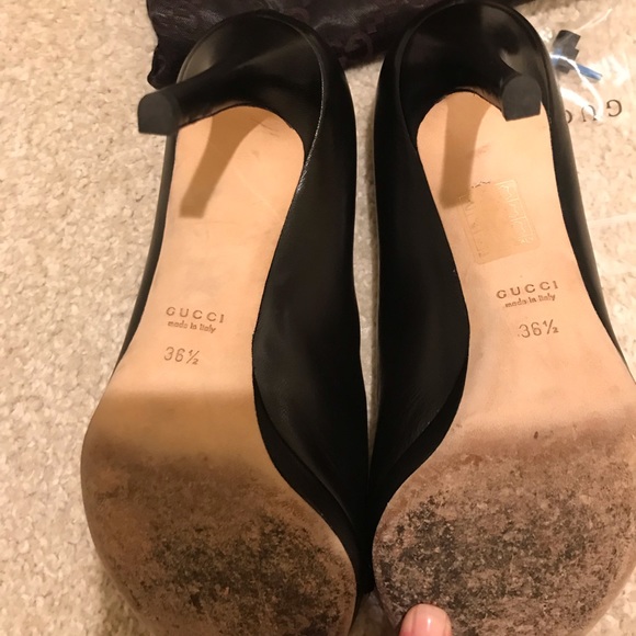 Gucci Peep Toe Black - Picture 4 of 4